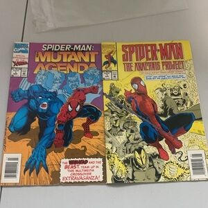2 Vintage 1994 Marvel Spider-Man Comics With Plastic Sleeve